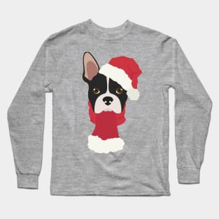 Boston Terrier Christmas Dog Long Sleeve T-Shirt